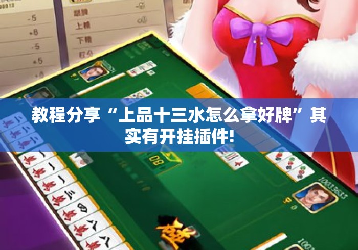 教程分享“上品十三水怎么拿好牌”其实有开挂插件!
