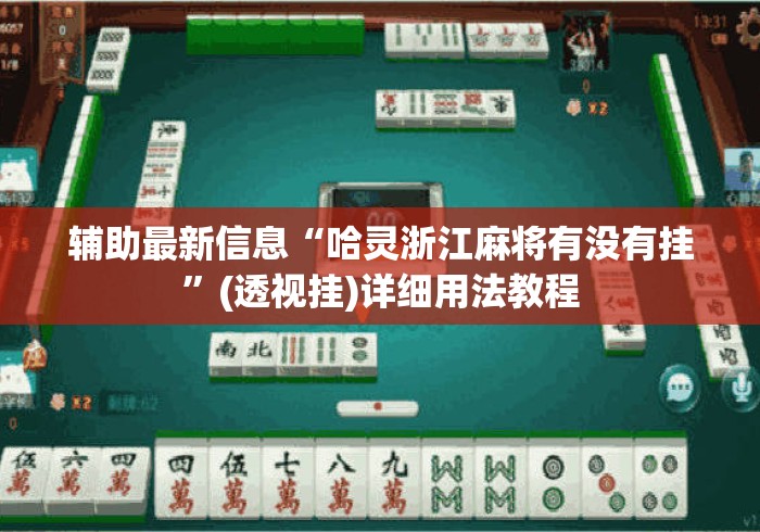 辅助最新信息“哈灵浙江麻将有没有挂”(透视挂)详细用法教程