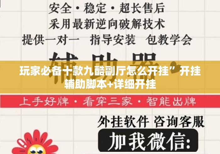 玩家必备十款九酷副厅怎么开挂”开挂辅助脚本+详细开挂