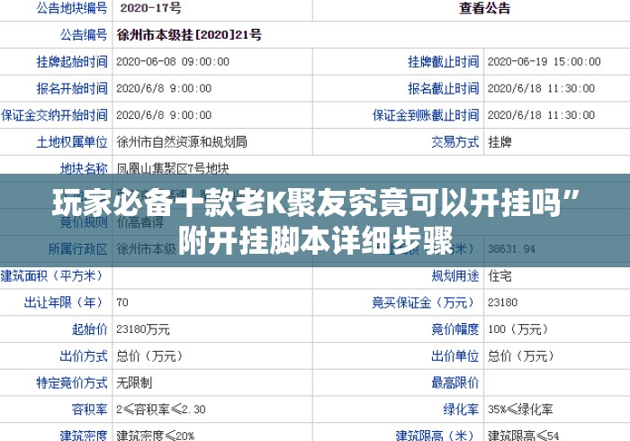 玩家必备十款老K聚友究竟可以开挂吗”附开挂脚本详细步骤