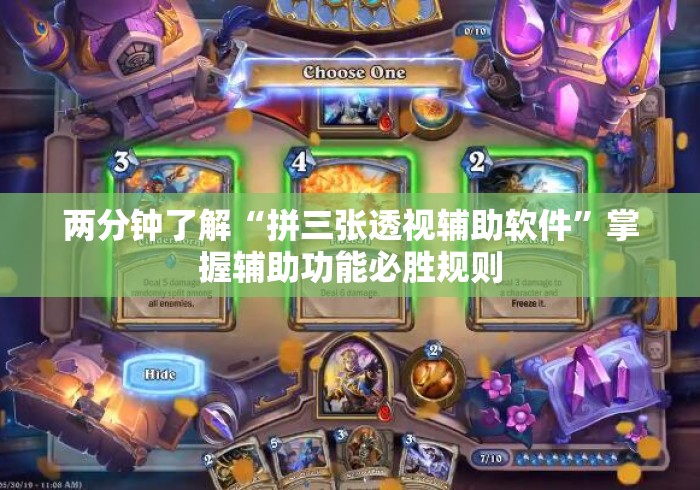 两分钟了解“拼三张透视辅助软件	”掌握辅助功能必胜规则