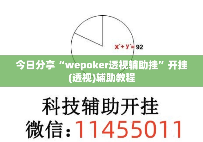 今日分享“wepoker透视辅助挂”开挂(透视)辅助教程