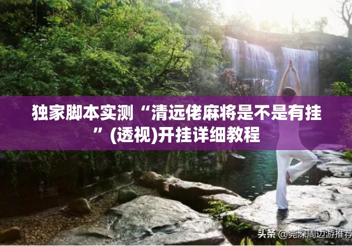 独家脚本实测“清远佬麻将是不是有挂”(透视)开挂详细教程