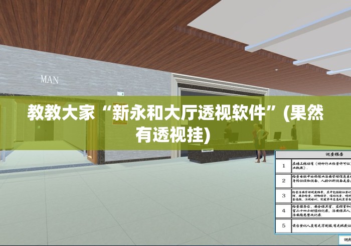 教教大家“新永和大厅透视软件”(果然有透视挂) 