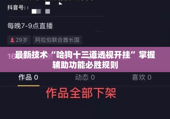 最新技术“哈狗十三道透视开挂”掌握辅助功能必胜规则