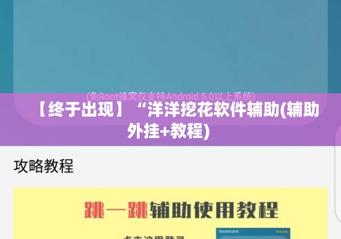 【终于出现】“洋洋挖花软件辅助(辅助外挂+教程) 