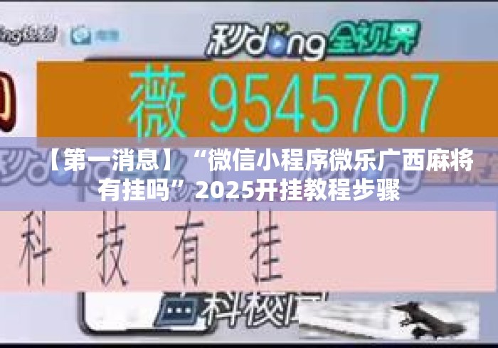 【第一消息】“微信小程序微乐广西麻将有挂吗”2025开挂教程步骤