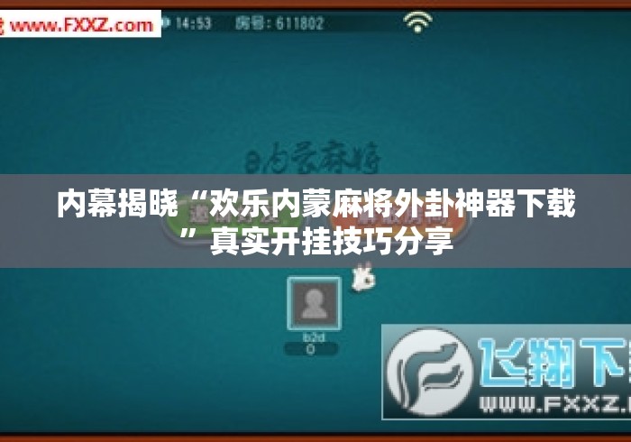 今日教程“微乐河北麻将万能开挂器”(详细透视教程)-