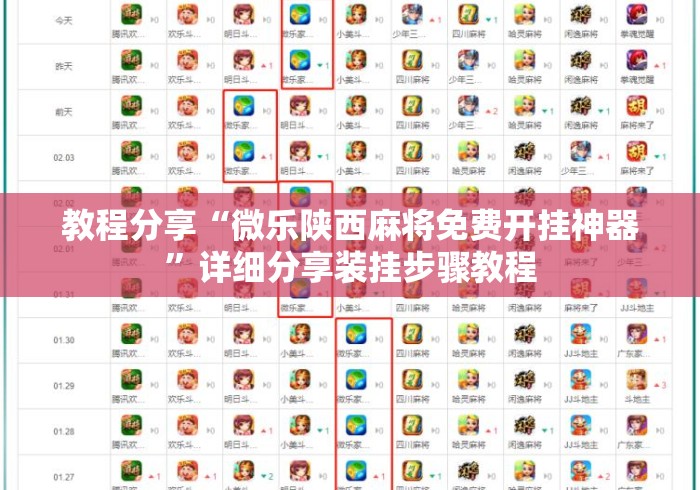 教程分享“微乐陕西麻将免费开挂神器	”详细分享装挂步骤教程