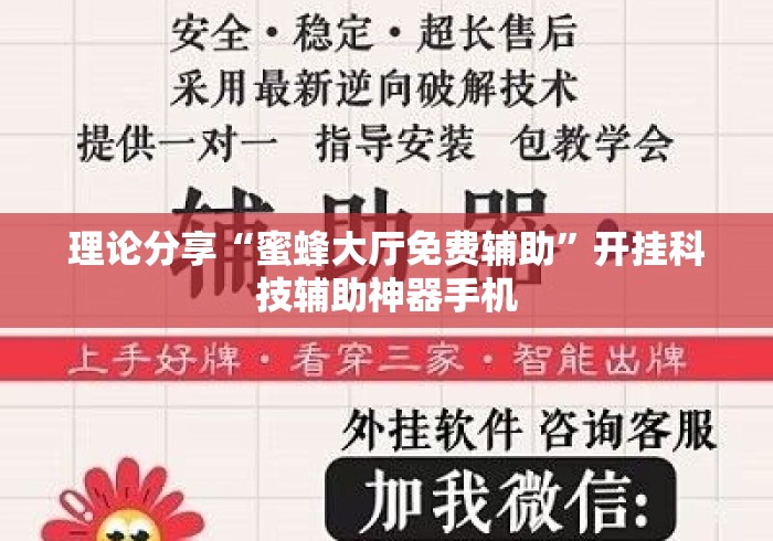 理论分享“蜜蜂大厅免费辅助	”开挂科技辅助神器手机