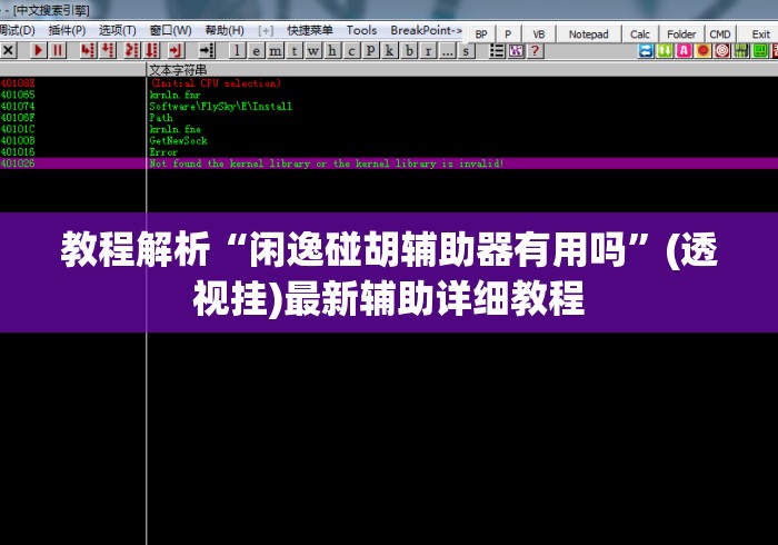 教程解析“闲逸碰胡辅助器有用吗”(透视挂)最新辅助详细教程