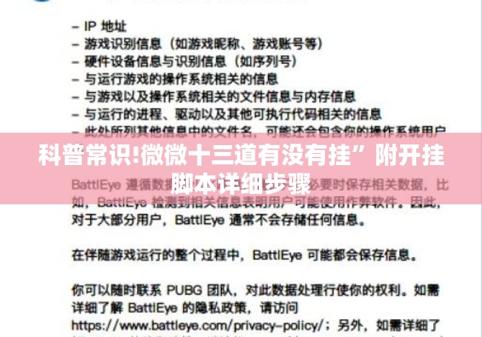 科普常识!微微十三道有没有挂”附开挂脚本详细步骤