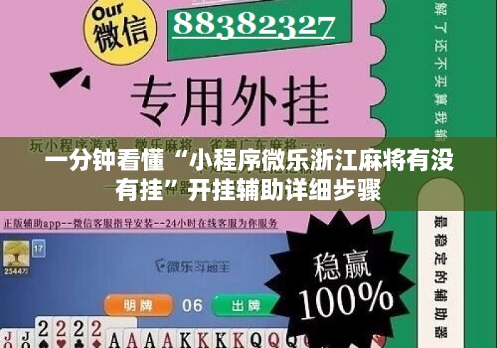 一分钟看懂“小程序微乐浙江麻将有没有挂”开挂辅助详细步骤