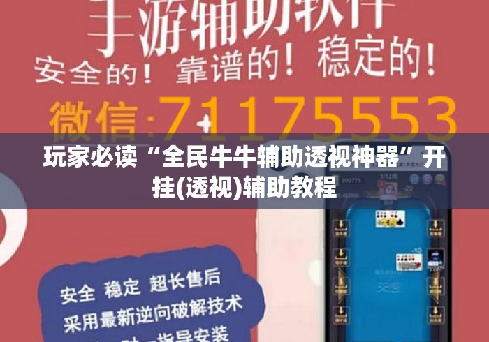 玩家必读“全民牛牛辅助透视神器”开挂(透视)辅助教程