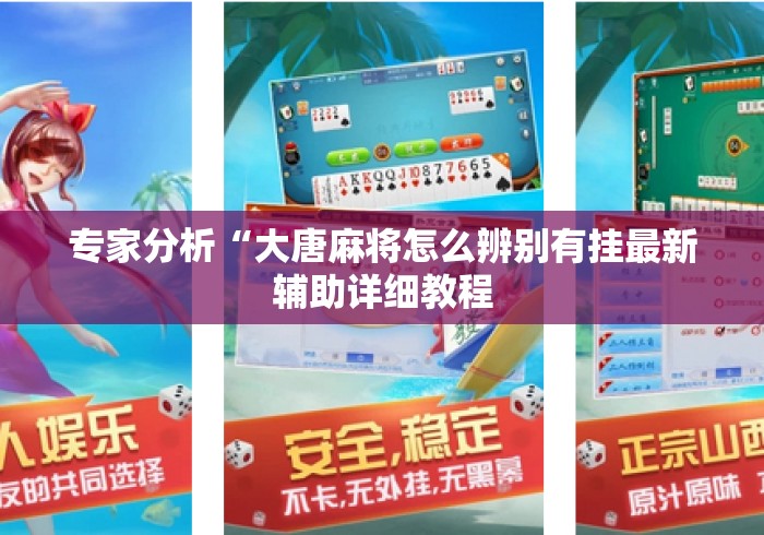 专家分析“大唐麻将怎么辨别有挂最新辅助详细教程