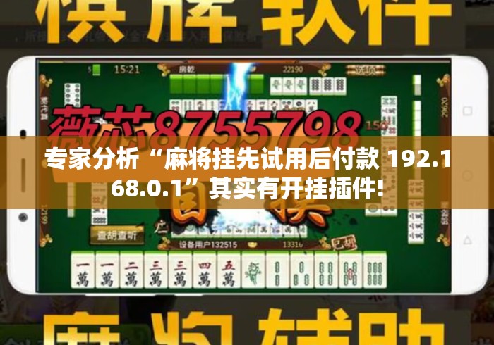 专家分析“麻将挂先试用后付款 192.168.0.1	”其实有开挂插件!