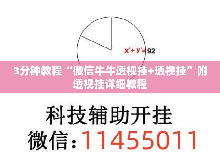 3分钟教程“微信牛牛透视挂+透视挂	”附透视挂详细教程