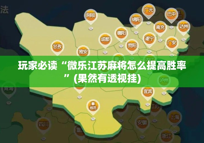 玩家必读“微乐江苏麻将怎么提高胜率”(果然有透视挂)