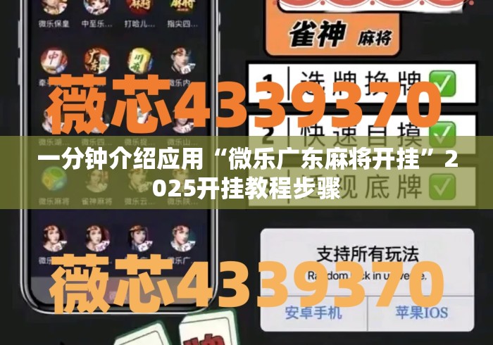 一分钟介绍应用“微乐广东麻将开挂	”2025开挂教程步骤