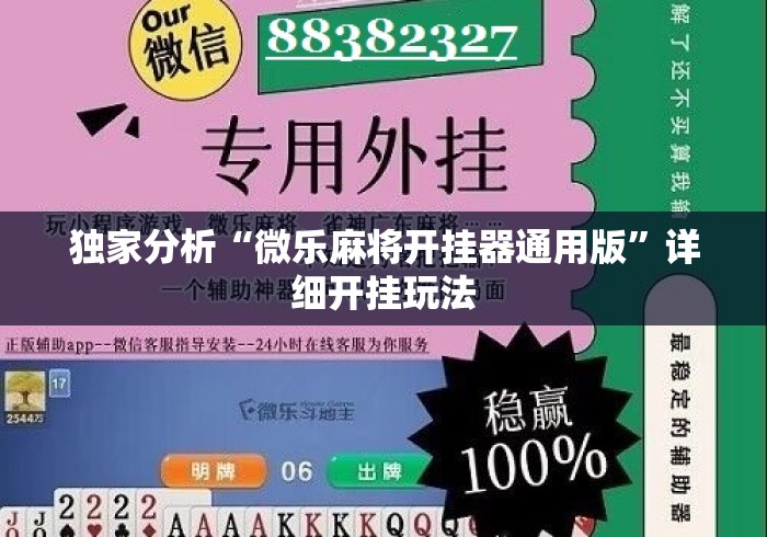 独家分析“微乐麻将开挂器通用版”详细开挂玩法