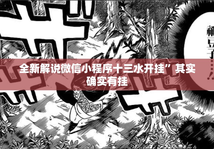 全新解说微信小程序十三水开挂	”其实确实有挂