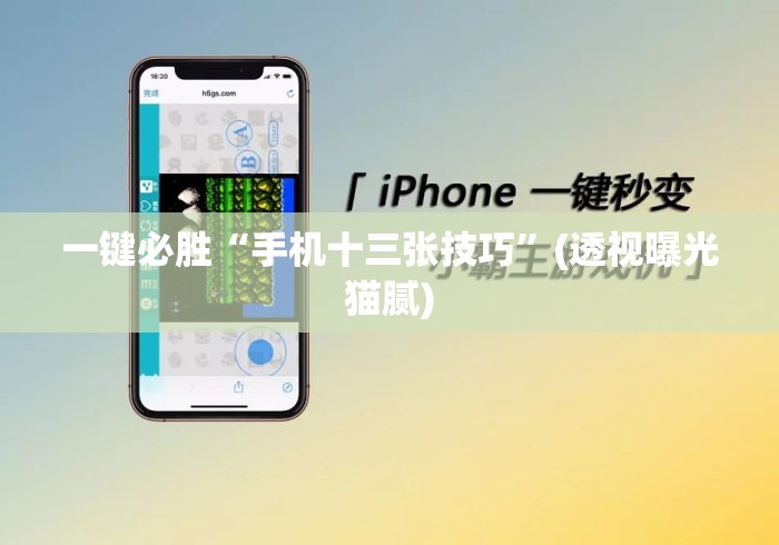 一键必胜“手机十三张技巧	”(透视曝光猫腻)
