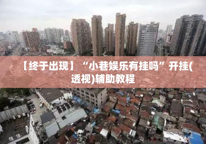 【终于出现】“小巷娱乐有挂吗	”开挂(透视)辅助教程