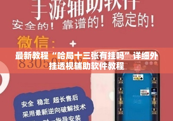 最新教程“哈局十三张有挂吗”详细外挂透视辅助软件教程