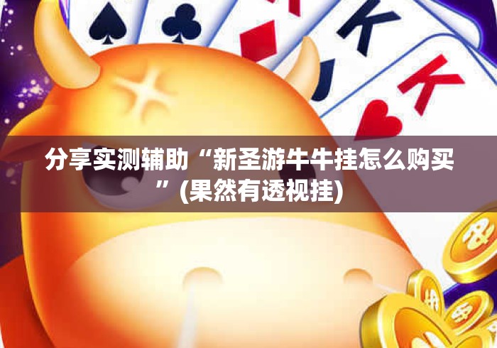 分享实测辅助“新圣游牛牛挂怎么购买”(果然有透视挂)
