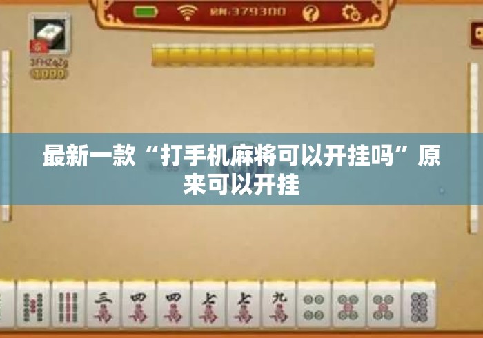 最新一款“打手机麻将可以开挂吗”原来可以开挂