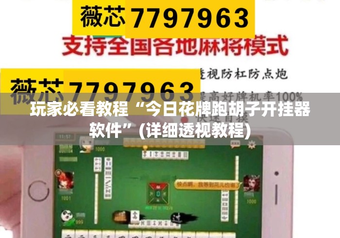 玩家必看教程“今日花牌跑胡子开挂器软件”(详细透视教程)