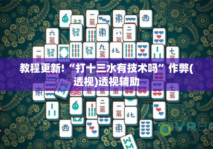 教程更新!“打十三水有技术吗	”作弊(透视)透视辅助