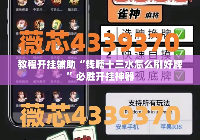 教程开挂辅助“钱塘十三水怎么刷好牌”必胜开挂神器
