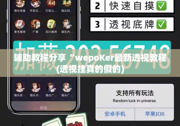 辅助教程分享“wepoKer最新透视教程(透视挂真的假的)