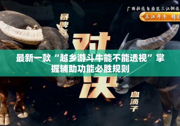 最新一款“越乡游斗牛能不能透视	”掌握辅助功能必胜规则