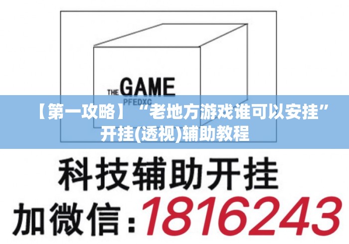 【第一攻略】“老地方游戏谁可以安挂”开挂(透视)辅助教程