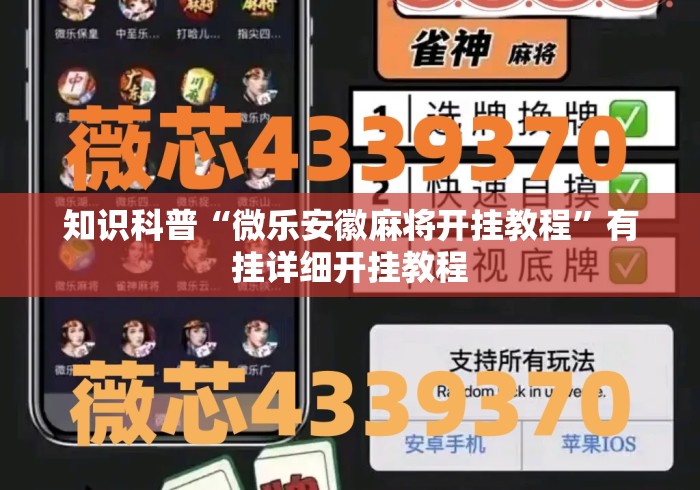 知识科普“微乐安徽麻将开挂教程”有挂详细开挂教程
