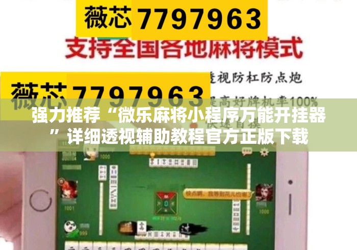 强力推荐“微乐麻将小程序万能开挂器”详细透视辅助教程官方正版下载
