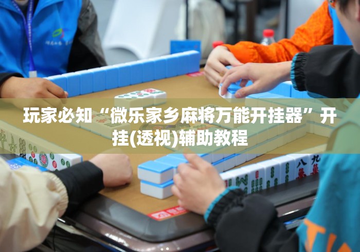 玩家必知“微乐家乡麻将万能开挂器	”开挂(透视)辅助教程