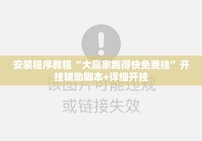 安装程序教程“大赢家跑得快免费挂”开挂辅助脚本+详细开挂