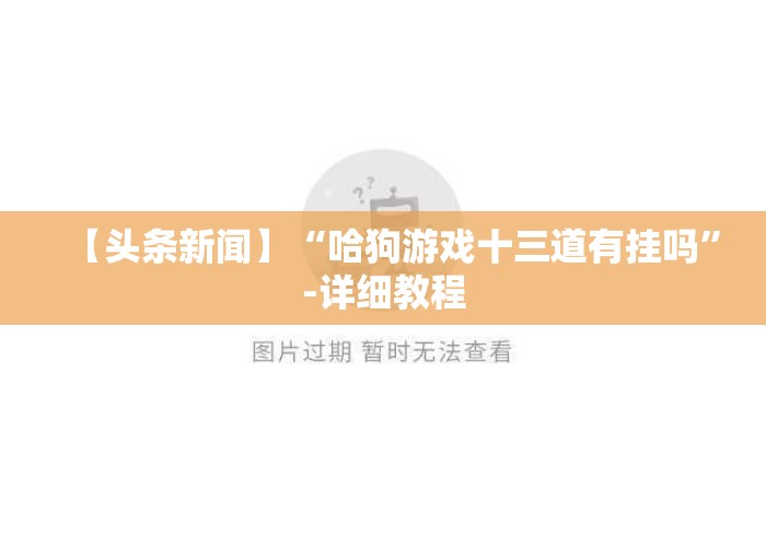 【头条新闻】“哈狗游戏十三道有挂吗”-详细教程