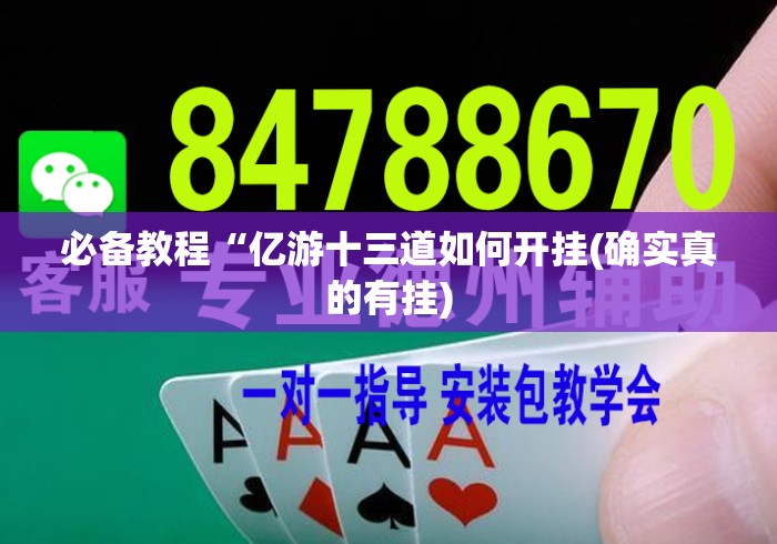 必备教程“亿游十三道如何开挂(确实真的有挂) 必备教程“亿游十三道如何开挂(确实真的有挂)
