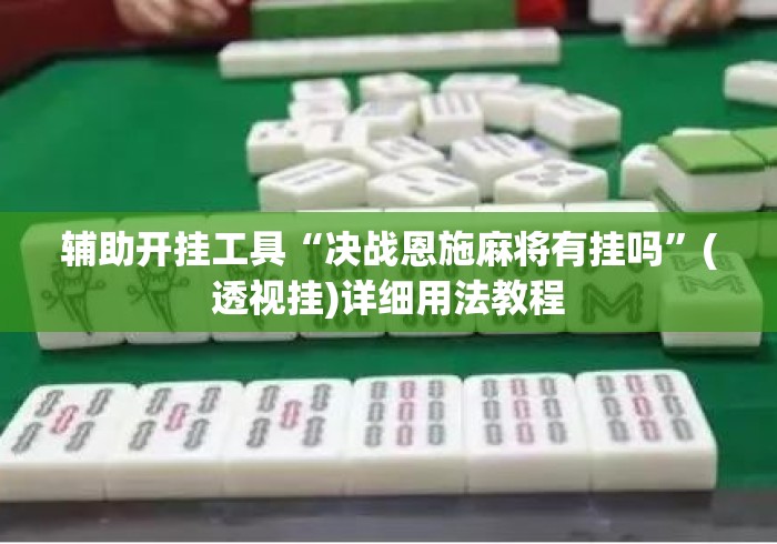 辅助开挂工具“决战恩施麻将有挂吗	”(透视挂)详细用法教程