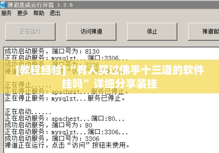 [教程经验]“有人买过佛手十三道的软件挂吗”详细分享装挂