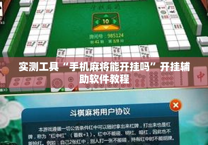 实测工具“手机麻将能开挂吗	”开挂辅助软件教程