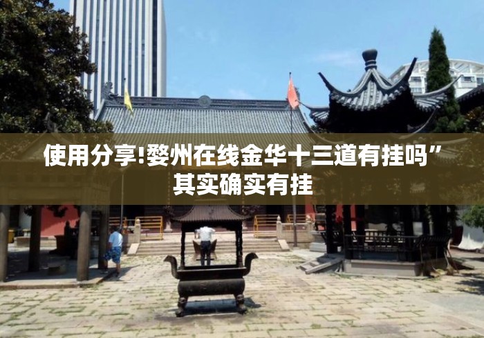 使用分享!婺州在线金华十三道有挂吗”其实确实有挂