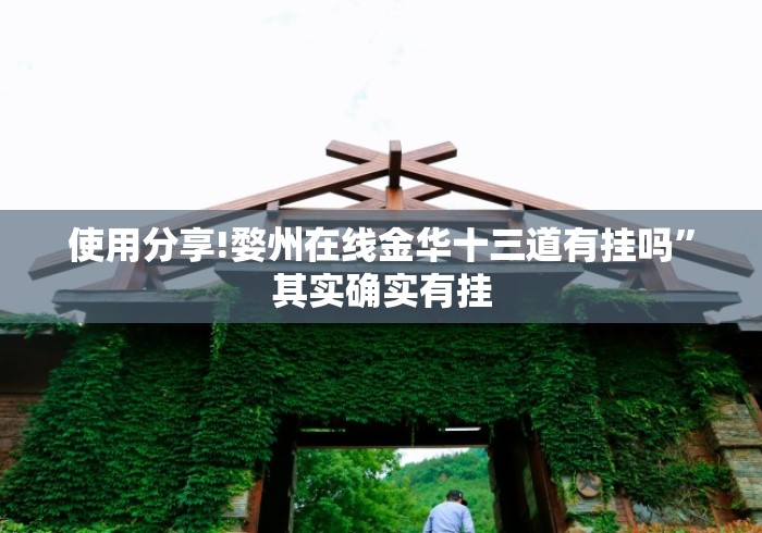 使用分享!婺州在线金华十三道有挂吗	”其实确实有挂