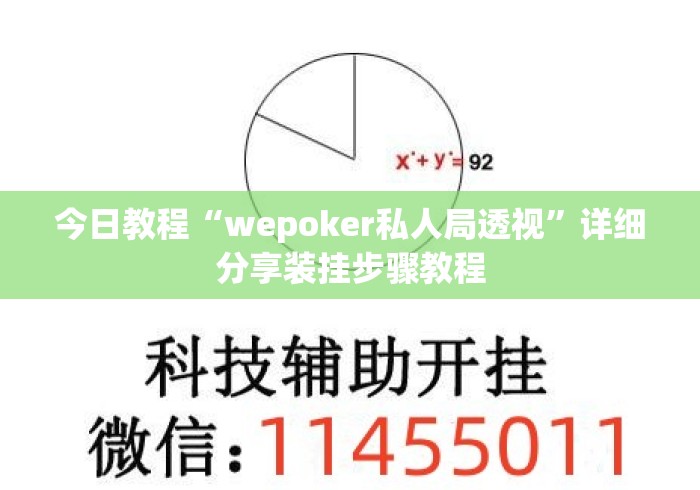 今日教程“wepoker私人局透视	”详细分享装挂步骤教程