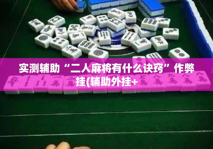 实测辅助“二人麻将有什么诀窍”作弊挂(辅助外挂+