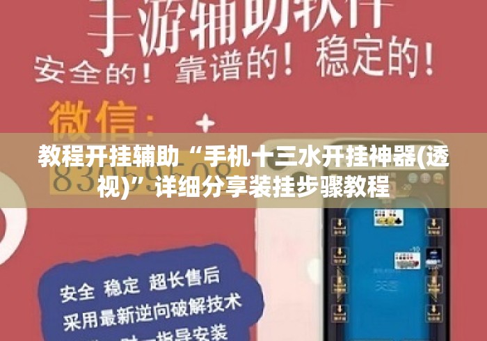 教程开挂辅助“手机十三水开挂神器(透视)”详细分享装挂步骤教程